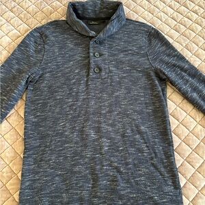 Marc Anthony Charcoal Long Sleeve V-neck Pullover